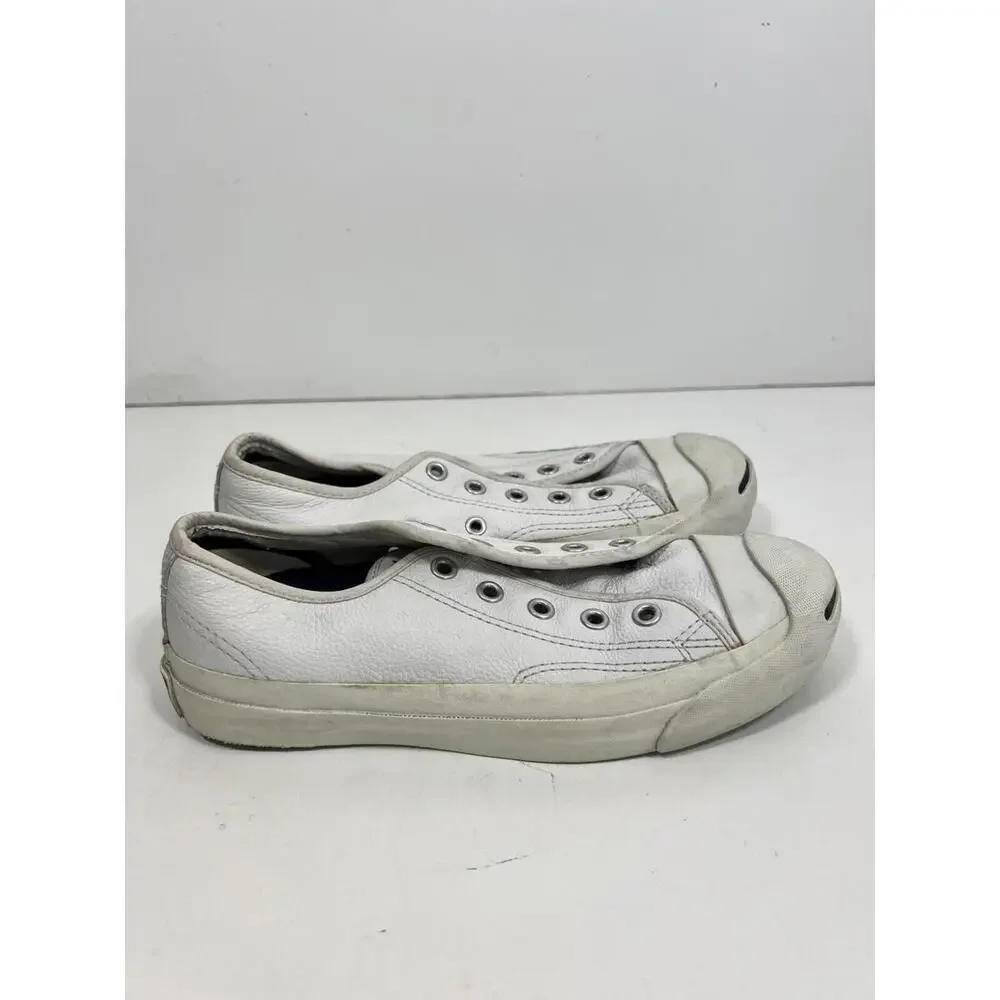 Converse Jack Purcell White Leather Low top Sneaker Men’s 3 Women’s 4.5